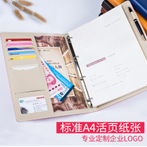 Faramon Business Notepad A4 Leather Leather Stationery Notebook Thick Calendar Book Binder Books Bespoke