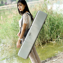 Fishing gear bag 1 m fishing bag hard case stem bag fishing bag waterproof Rod bag raft Rod bag three two-layer fish pole bag 100cm