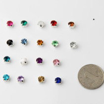 6mm Round Claw Drill Hand-stitched Dress Accessories Accessories Diyornament Accessories Shoes Wear Beauty Material Accessories