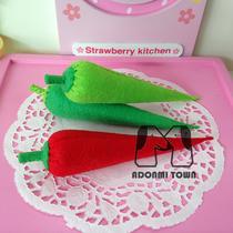 (Non-woven finished products spot)Felt cloth vegetables pepper finished products Household toys finished products Simulation fruits and vegetables