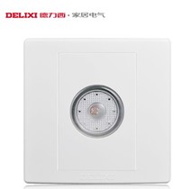 Delixi 86 switch socket CD210 series one sound and light control switch panel