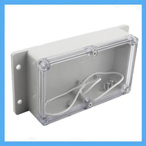 158 * 90 * 46mm transparent plastic waterproof case F7-T with ear marine junction box ABS outdoor sealing case