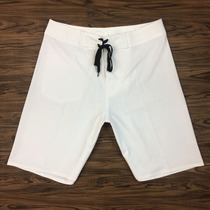 Mens fitness competition beach pants tide pure white casual shorts sports five-point pants summer loose surf pants