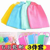 Korean bath towel strong Bath Bath Bath matte mud decontamination rub back back gloves five fingers exfoliation