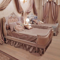 Childrens bed princess bed European girl pink court noble double luxury 1 5 meters 1 8 meters dreamy personality
