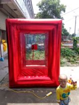 Custom inflatable air mold Red gold gold trapezoidal square cylindrical money grab machine air mold 5AS0Prqs-Q