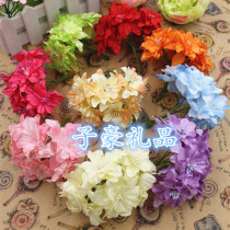 Emulated butterfly floral handmade DIY flower ring head decoration with floral sugar box decoration with flower material fake floral silk 6 branches