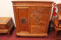 Mahogany furniture Myanmar Huanghuali one-door chest of drawers Shoe cabinet Solid wood locker drawers Qing-style furniture