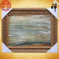 Natural marble painting Grassland Show Color Living room European-style oil painting hanging screen boutique