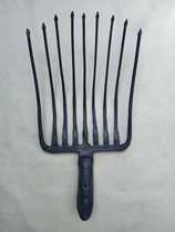 9-tooth one-piece forging steel fork hoe coal box stone one-piece steel fork nine-tooth steel fork steel plate stamped out