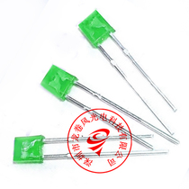 1*3 * 4 green hair green short footed 134 green light square light-emitting diodes 