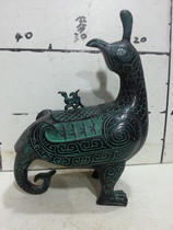 High Imitation Bronze Ware Bird Revered Craft Rusty collection Jiacan apart sound to the heavy manufacturer direct  