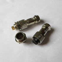 Copper waterproof aviation plug socket connector 16G-10A 10B 10 core head hole seat needle