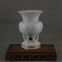  Song Dynasty Hutian Kiln Green enamel Sanyang Statue Sanyang Kaitai Old unearthed old goods Antique porcelain Ancient porcelain collection antiques