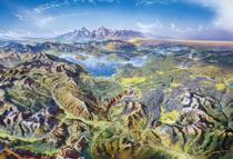 Adult 1000 Wood Puzzle 1500 Educational Toy Landscape Oil Painting Custom Decorative Painting Yellowstone National Park