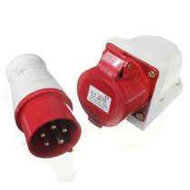 16 Amp 5 pin Plug & Socket Weatherproof IP44 3 Phase 380-415