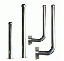 Stainless steel infrared beam bracket L-shaped curved stainless steel mounting shelf 50cm