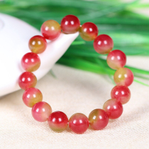Nanjing Boutique Rain Flowers Stone Original Stone Bracelet Watermelon Beech Manau Bracelet Womens Wine Red 10MM Batch of Chiishi