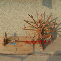 Folk nostalgic old objects old spinning car spinning machine hand spinning machine Republic of China spinning wheel hand spinning wheel