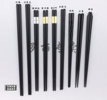 Pointed Japanese alloy chopsticks hexagonal sushi chopsticks high temperature resistant chopsticks hotel oblique head chopsticks 10 pairs hot sale