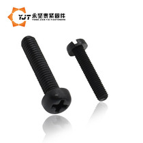 Black nylon screw plastic screw round head eleven screw PM3 * 4 5 6 8 10 12 16 18