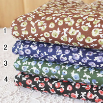 Handmade cotton cotton cotton cloth plain woven combed cotton poplin fabric flower branches 2 reactive printing does not fall