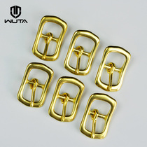 Without it brass belt buckle shoulder belt buckle Japanese pin buckle head diy handmade leather hardware accessories inner width 20mm