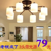 Nordic Style Living Room Chandelier Creativity Personality Modern Minimalist Bedroom Lamps Atmosphere 2018 New Restaurant Lights