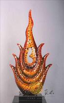 Business booming iron sculpture decoration hotel club lobby decoration pendant handicraft iron art