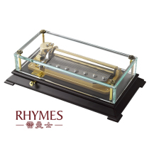 Yunsheng Lemans Y78LB glass wooden bottom music box Music box creative birthday gift business gift group purchase