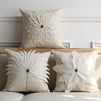 American French country pastoral natural patch floral linen cushion Pillow European Sofa cushion Pillow pillow