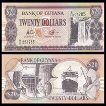 (America) new UC Guyana 20 yuan foreign banknotes 1996