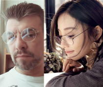 Danyang Berg half-frame personality ultra light round men and women close eye retro frame neutral full frame pure titanium spectacle frame