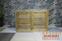 YL006 old elm fish tank bottom cabinet solid wood fish tank aquarium ecological sea water Cabinet shutter door Tenon custom custom