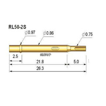 Probe spring needle sleeve test needle sleeve RL50-2S Huarong needle sleeve 50 50 welded knotted needle tube