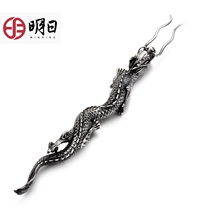 Tomorrow Dragon silver pot fork iron pot fork handmade pot cover fork silver pot copper pot kung fu tea set accessories