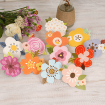 Iuo pick up the wind greeting card creative cute flower shape MINI blessing card universal card MINI-1509