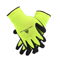 2021 Delta EN388 Latex Coated Seamless Knitted Breathable Wear-Resistant Tear-Resistant Fine Handling Gloves