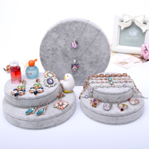 High-quality flannel jewelry Jewelry counter display stand Necklace jade display tray Bracelet bracelet ornaments props
