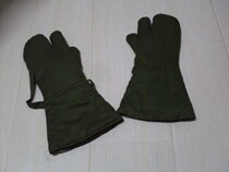  Brand new 55-style alpine area herringbone wool 3-finger cotton gloves Original 65-year-old herringbone wool gloves