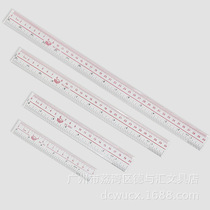 Small Angel 15 cm glass ruler 15cm ruler 6 inch ruler Ruler Special Ruler Black Tech