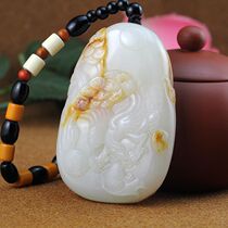 (Lingde Jade) Xinjiang Hetian Jade seed material White Jade to seize the opportunity seed hand handle with certificate