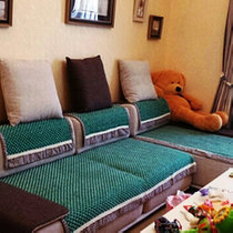 Cotton linen green thick rope thick woven non-slip winter sofa towel cover fabric fashion winter cool cushion sofa cushion