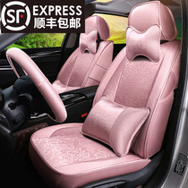 New four seasons linen art car seat cover Toyota Corolla Highlander crown Rayling h2 Camry cushion