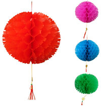 Xibao New Year Spring Festival Lantern Flower Ball Lantern Color Ball Paper Lantern Kindergarten Park Shopping Mall Outdoor Decoration