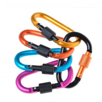 Outdoor multifunction climbing buckle hooks fast hanging D type aluminum alloy key buckle backpack water bottle hanging buckle male safety buckle