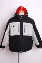 Mens multi-purpose cotton jacket inside the fleece can be unloaded foreign trade export tail single M L code special sales