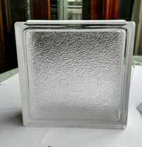Imported MULIA brand Super White high quality impervious hollow glass brick 190*190 * 80mm big orange skin pattern