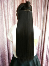 Hair piece Hair piece One-piece incognito hair piece Realistic hair piece simulation hair thickened wig Long straight hair realistic