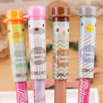 Able 0491 pencil cover cute plastic pencil cover pen cap 4 Fit Pencil Extender Protection Pen Lid